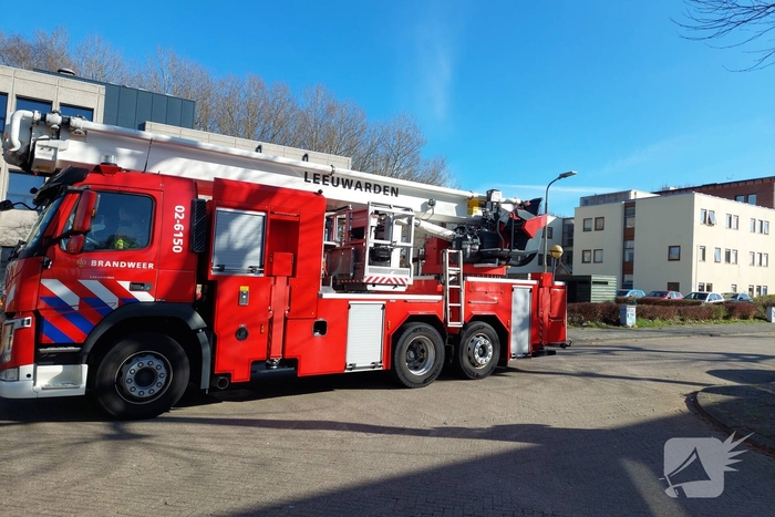 Woningbrand leidt tot medische controle van vrouw