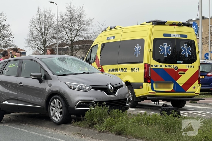 Fietser gewond bij aanrijding met auto