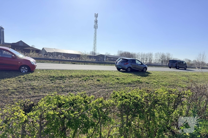 Ketting op weg zorgt voor lekke band