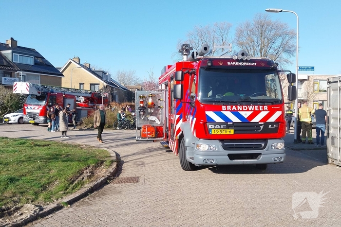 Forse rookontwikkeling bij woningbrand