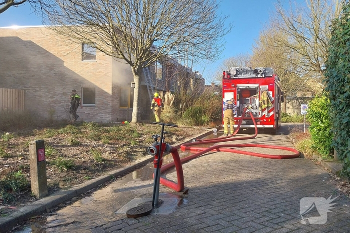 Forse rookontwikkeling bij woningbrand