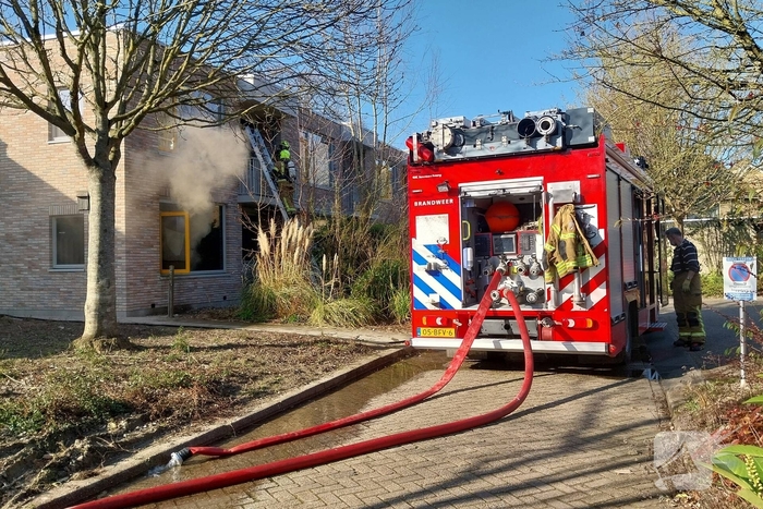 Forse rookontwikkeling bij woningbrand