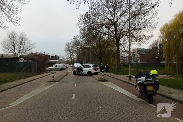 Scooterrijder onderuit tijdens achtervolging