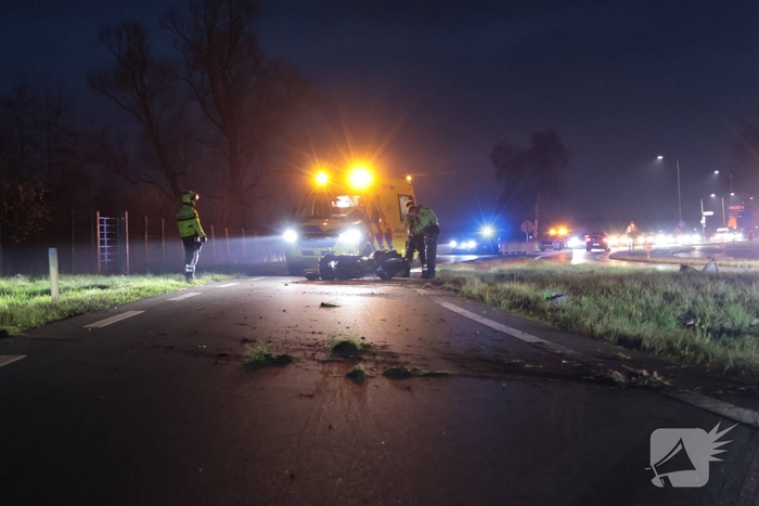 Motorrijder gewond bij ongeval