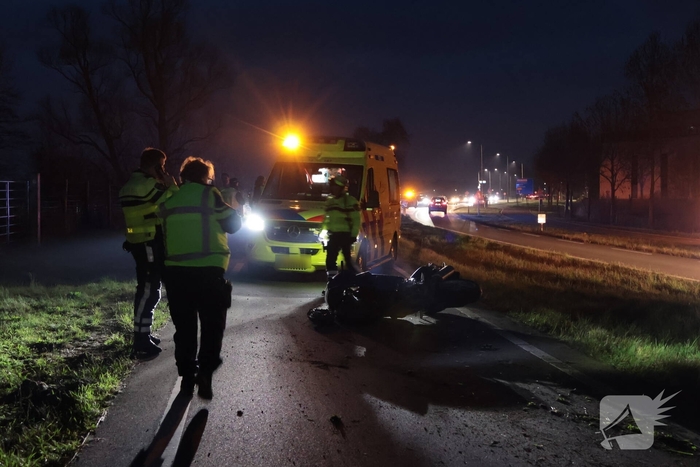 Motorrijder gewond bij ongeval