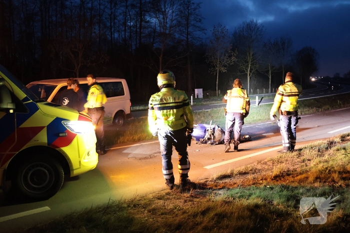 Motorrijder gewond bij ongeval