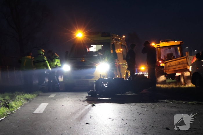 Motorrijder gewond bij ongeval