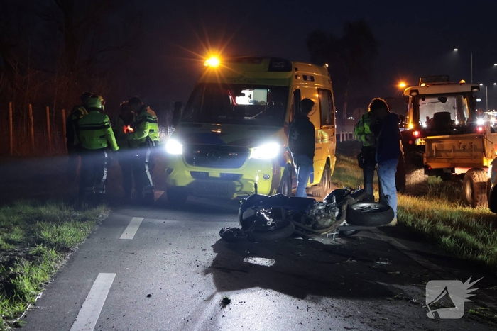 Motorrijder gewond bij ongeval
