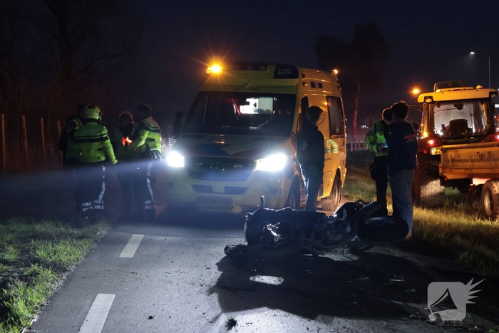Motorrijder gewond bij ongeval