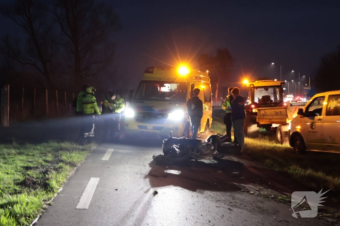 Motorrijder gewond bij ongeval