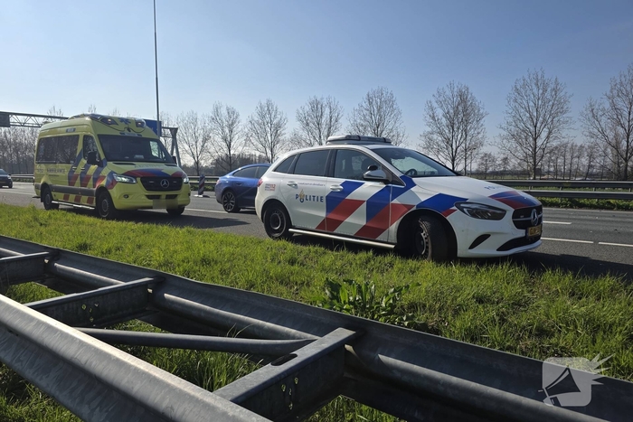 Ongeval tussen auto en pijlwagen