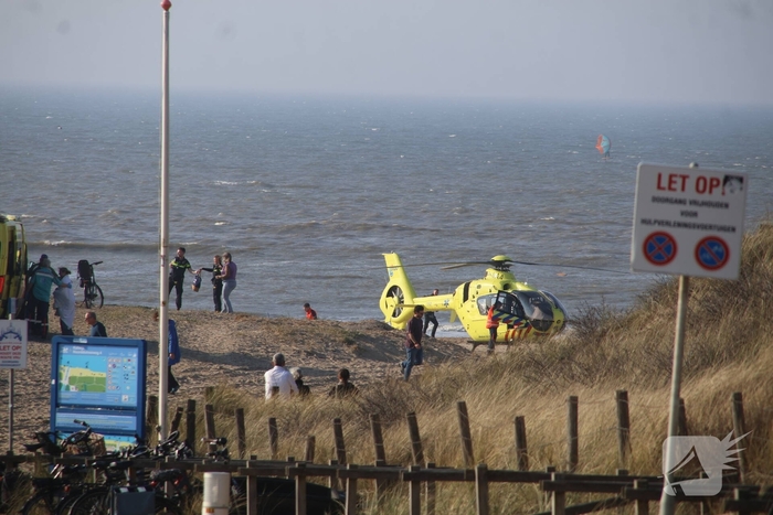 Hulpdiensten massaal ingezet voor incident op strand