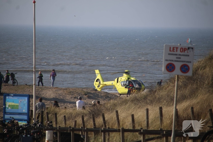 Hulpdiensten massaal ingezet voor incident op strand