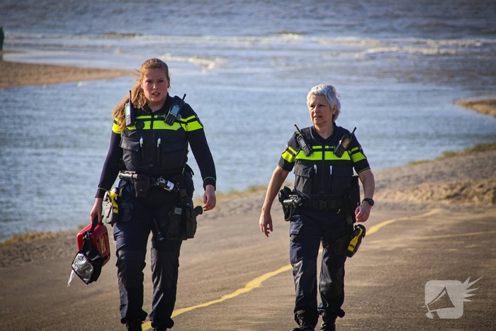 Hulpdiensten massaal ingezet voor incident op strand