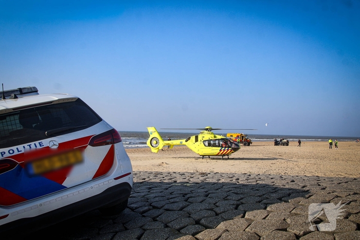 Hulpdiensten massaal ingezet voor incident op strand