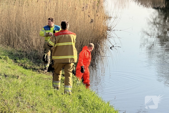 Brandweer zoekt persoon in water