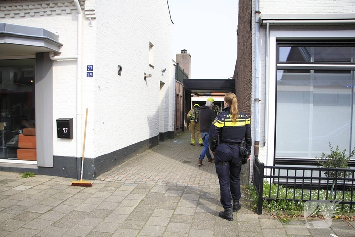 Gaslekkage leidt tot wegafsluiting