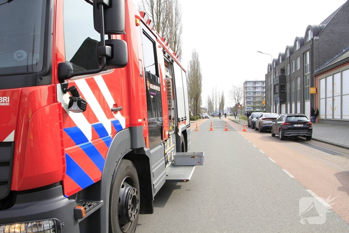 Gaslekkage leidt tot wegafsluiting