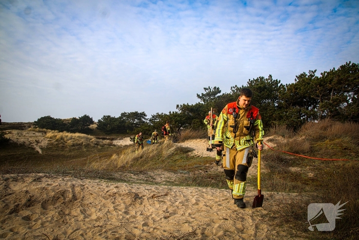 Brand in duingebied snel onder controle