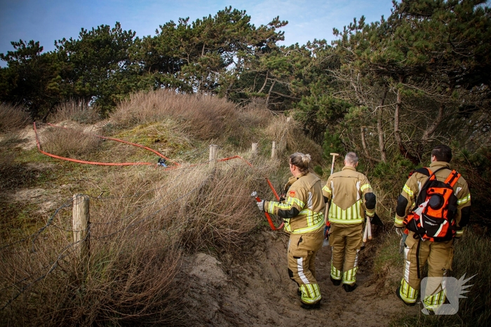 Brand in duingebied snel onder controle