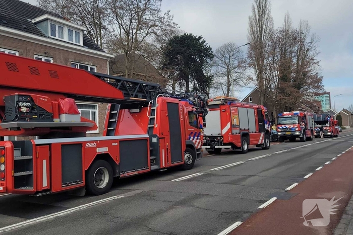 Woningbrand in leegstaand pand