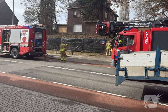 Woningbrand in leegstaand pand