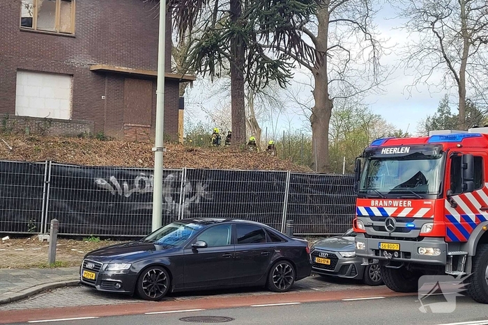 Woningbrand in leegstaand pand