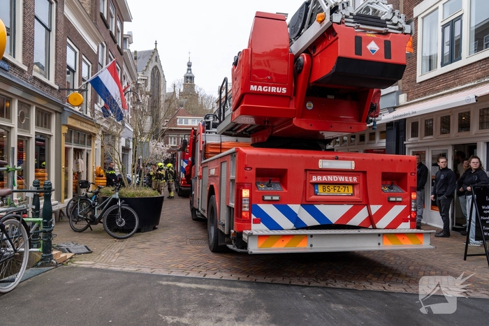 Brand in vacuümmachine achter slagerij