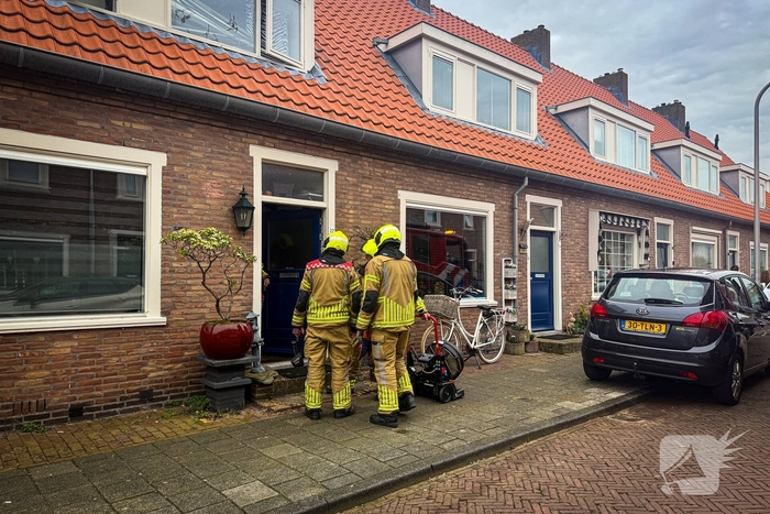 Rook en brandgeur door droogkokende pan zorgt voor brandweerinzet