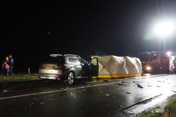 Ernstig ongeval met drie voertuigen