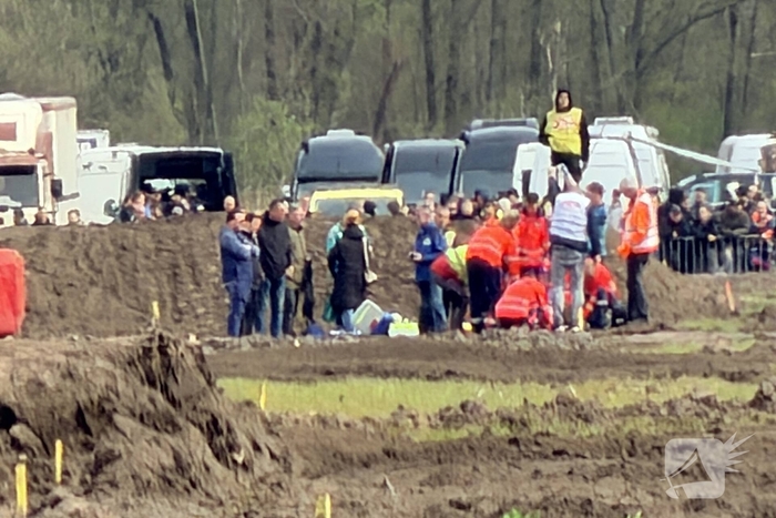 Motorcrosser zwaargewond na val