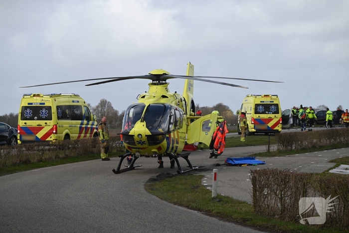 Zwaargewonde na ernstige aanrijding