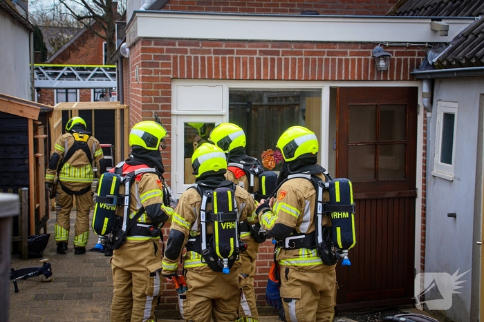 Woningbrand snel geblust door brandweer