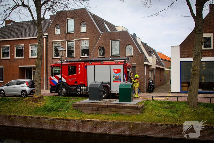 Woningbrand snel geblust door brandweer
