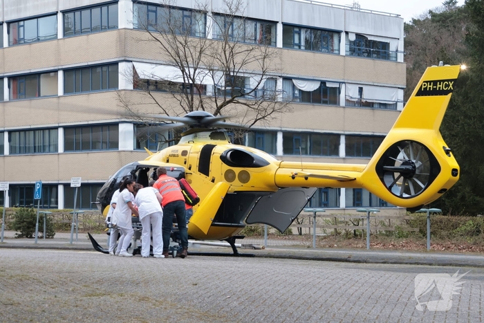 Opnames met helikopter bij Tergooi ziekenhuis