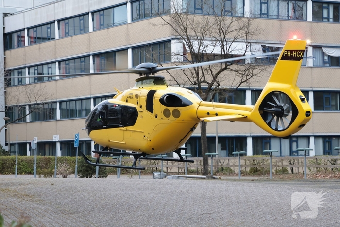 Opnames met helikopter bij Tergooi ziekenhuis