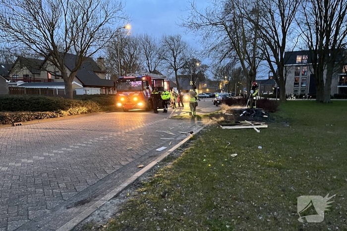 Politie zoekt dader na buitenbrand