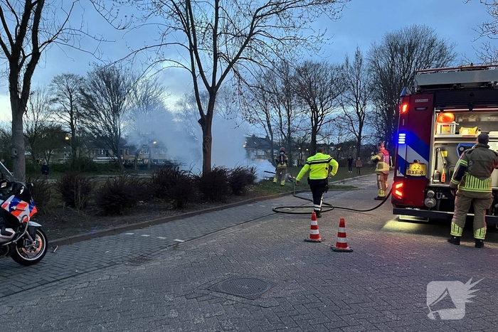 Politie zoekt dader na buitenbrand