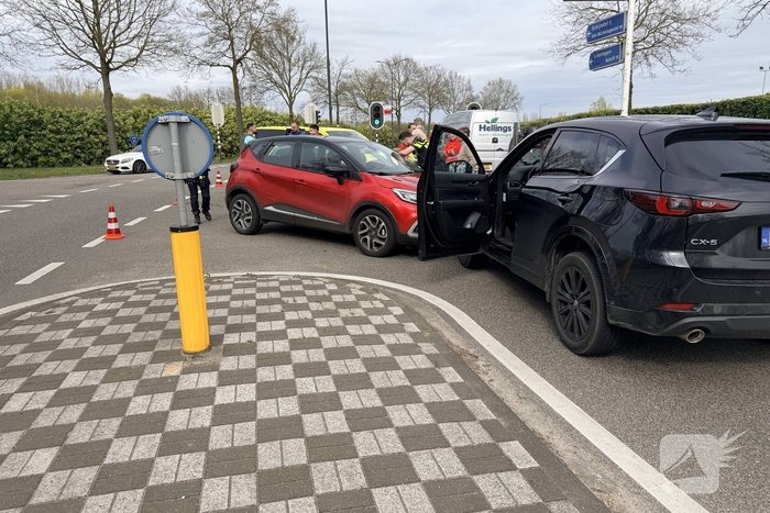 Ongeval met drie auto's zonder gewonden