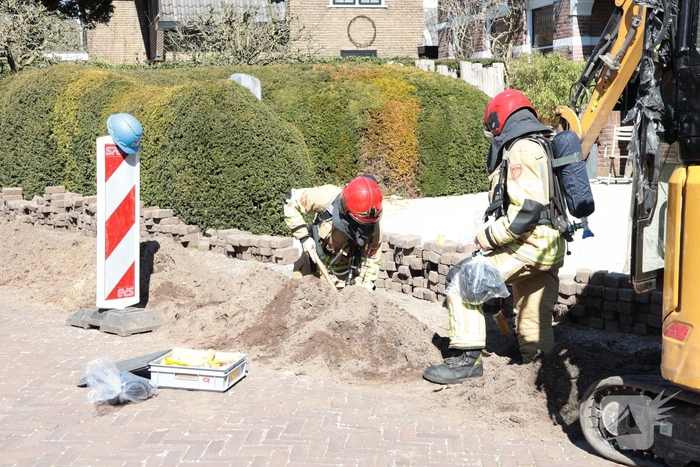 Gaslekkage tijdens graafwerkzaamheden