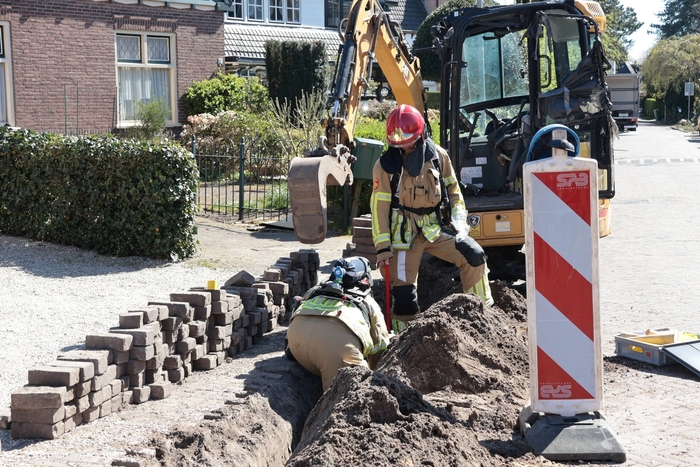 Gaslekkage tijdens graafwerkzaamheden