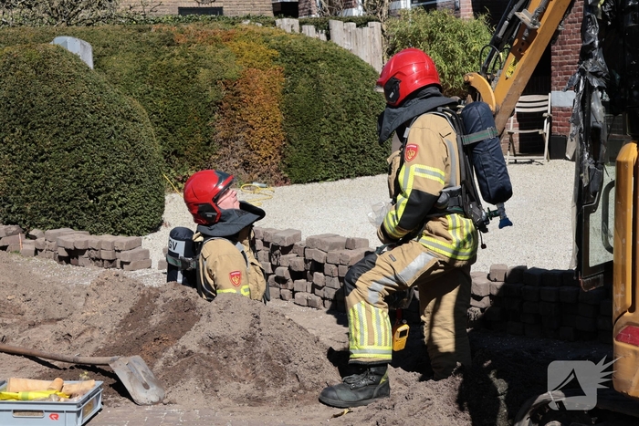 Gaslekkage tijdens graafwerkzaamheden