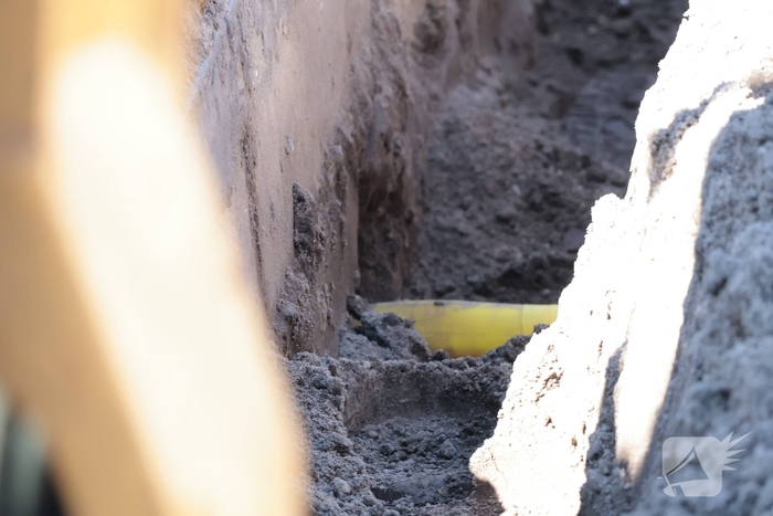 Gaslekkage tijdens graafwerkzaamheden