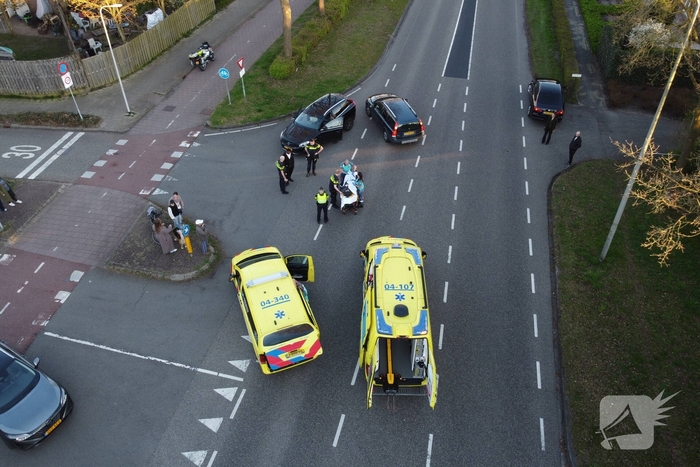 Oudere fietser gewond bij aanrijding