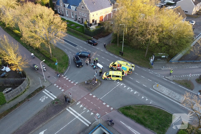 Oudere fietser gewond bij aanrijding