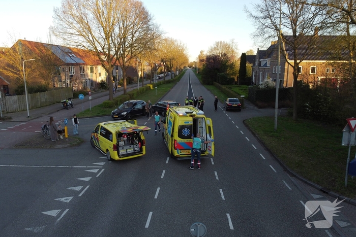 Oudere fietser gewond bij aanrijding