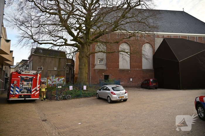 Bluswerkzaamheden na brand in pand