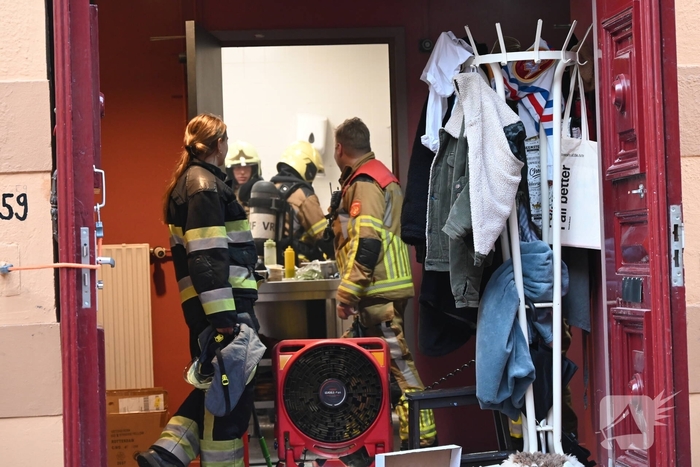 Bluswerkzaamheden na brand in pand