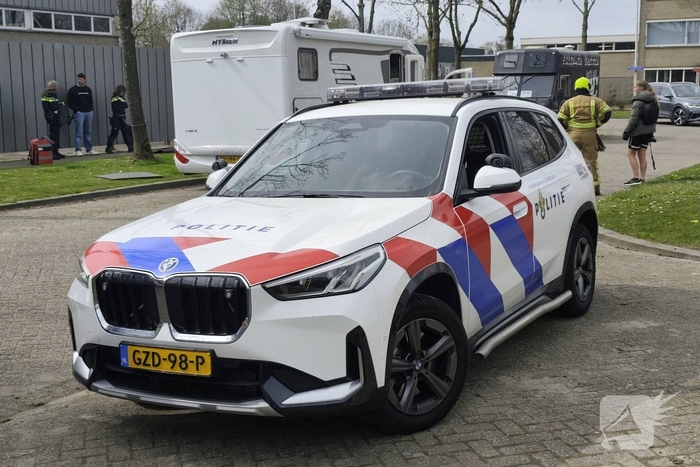 Brand in camper leidt tot ambulance-inzet