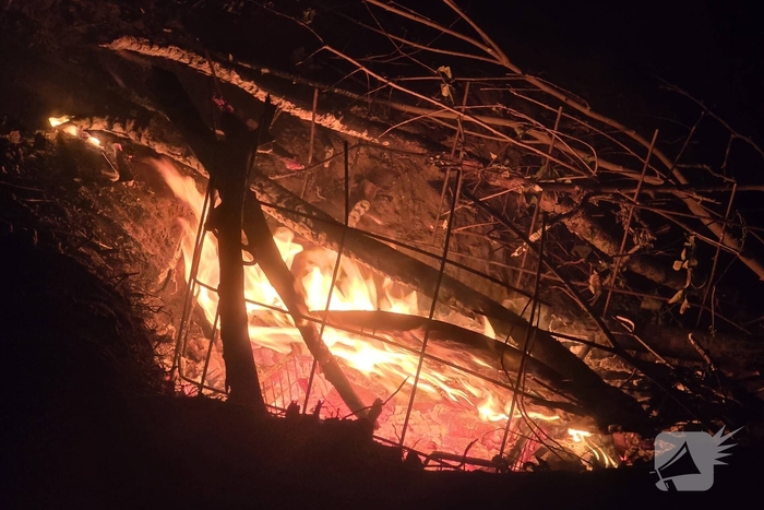 Buitenbrand in Katwijk vermoedelijk aangestoken